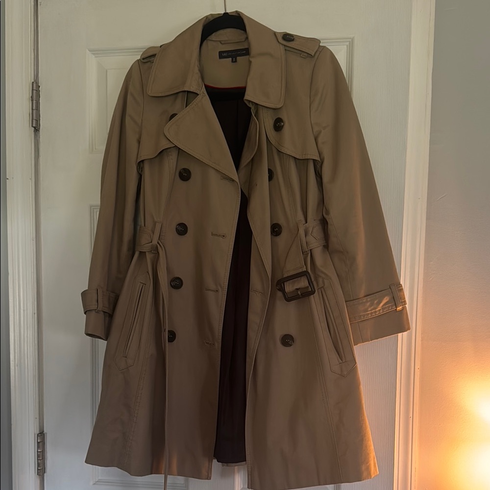 Marks & Spencer Tan Double-Breasted Trench Coat